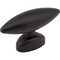 Elements 1-9/16" Overall Length Matte Black Oval Verona Cabinet Knob 413322 - alternate 1